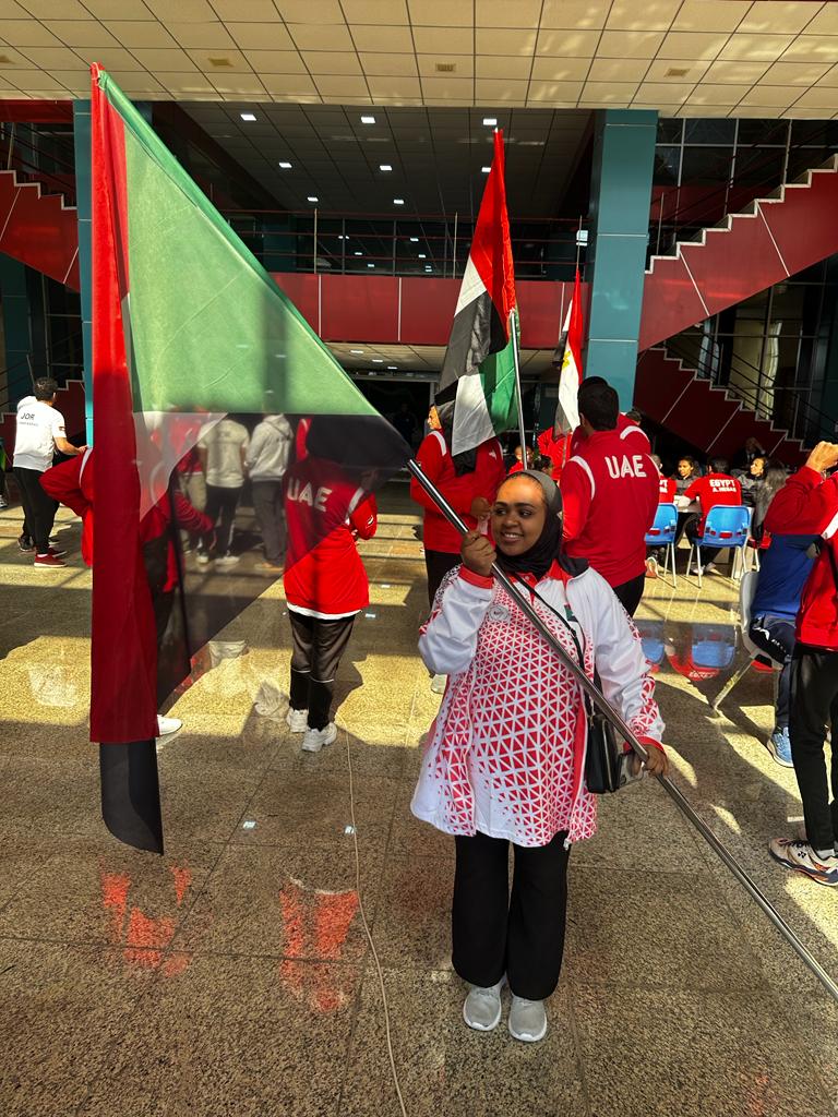 في دورة الالعاب العربية للسيدات : السودانية سماح ترفع علم السودان وتشارك وحيدة ..